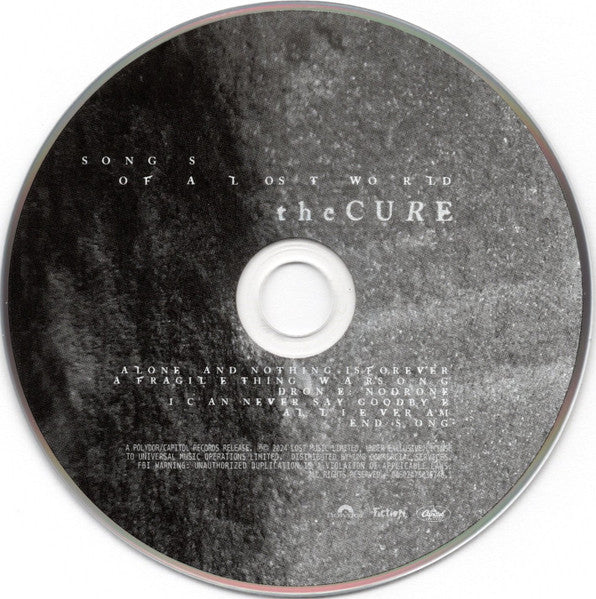 The Cure : Songs Of A Lost World (CD, Album)
