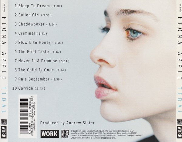 Fiona Apple : Tidal (CD, Album, Club, Enh)