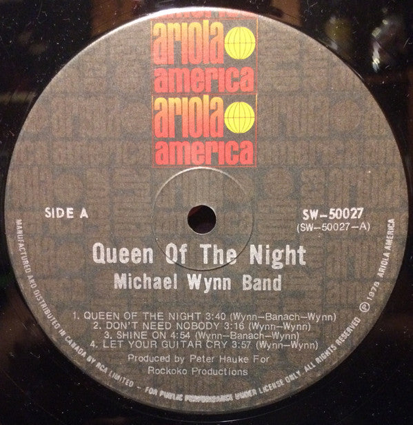 The Michael Wynn Band : Queen Of The Night (LP, Album)