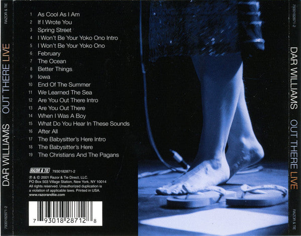 Dar Williams : Out There Live (CD, Album)