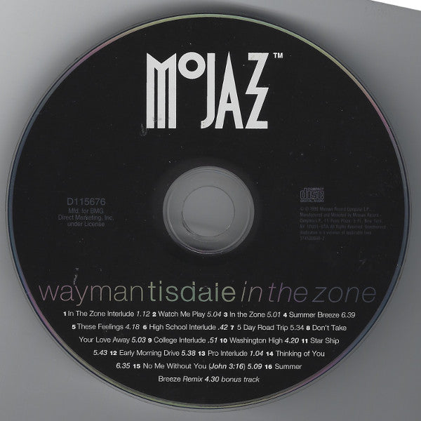Wayman Tisdale : In The Zone (CD, Album, Club)