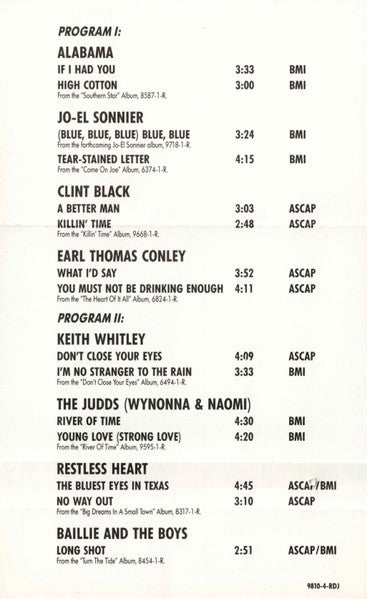 Various : Super Hits Volume I (Cass, Comp, Promo)