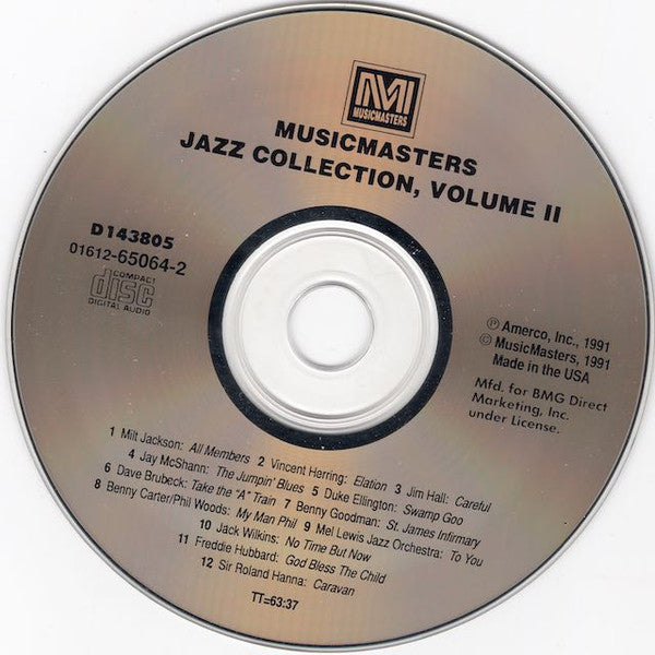 Various : Music Masters Jazz Collection Vol. II (CD, Comp, Club)