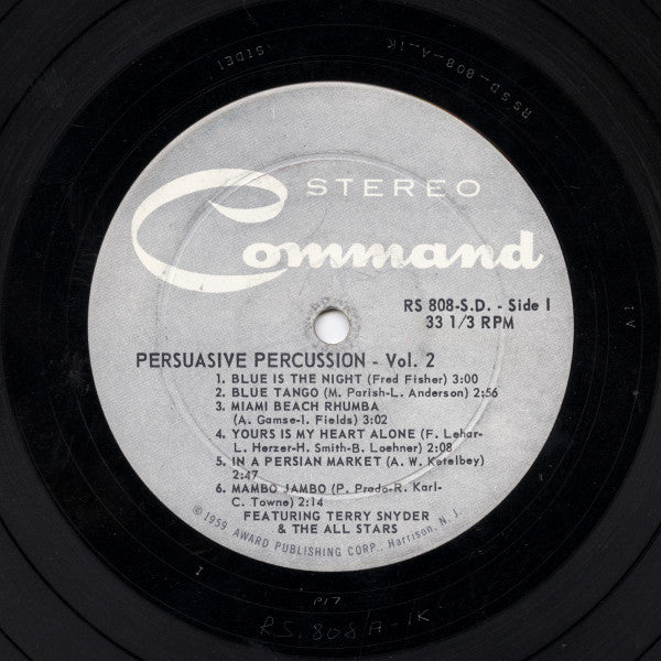 Terry Snyder And The All Stars : Persuasive Percussion Volume 2 (LP, Gat)