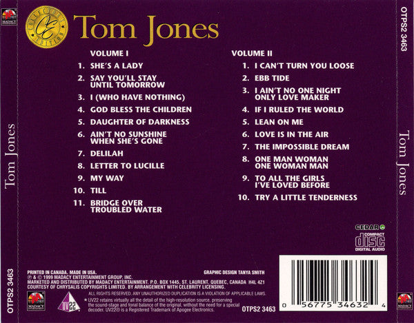 Tom Jones : Collector's Edition (2xCD, Comp)