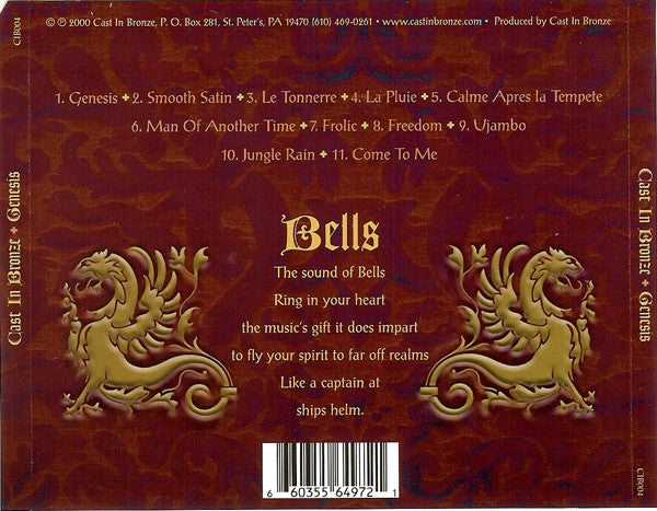Cast In Bronze : Genesis (CD, Album)