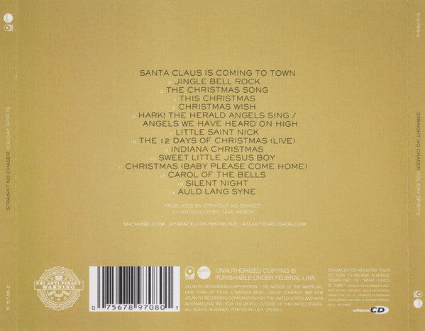 Straight No Chaser (3) : Holiday Spirits (CD, Album, Enh)
