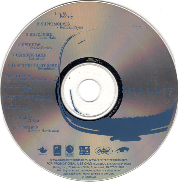 Various : Set Apart (CD, Comp, Promo)