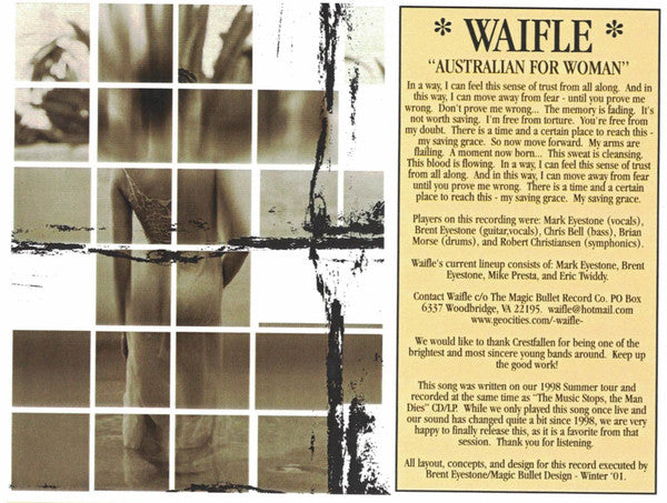 Waifle / Crestfallen : A Split 7" (7", W/Lbl)