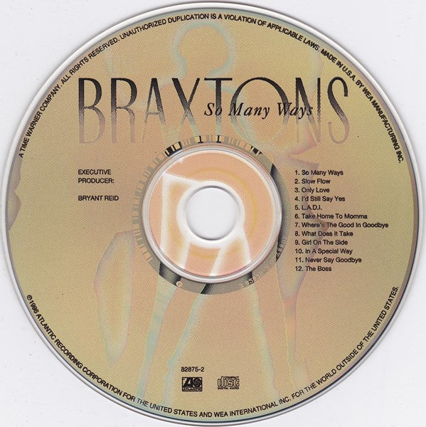 The Braxtons : So Many Ways (CD, Album, SRC)