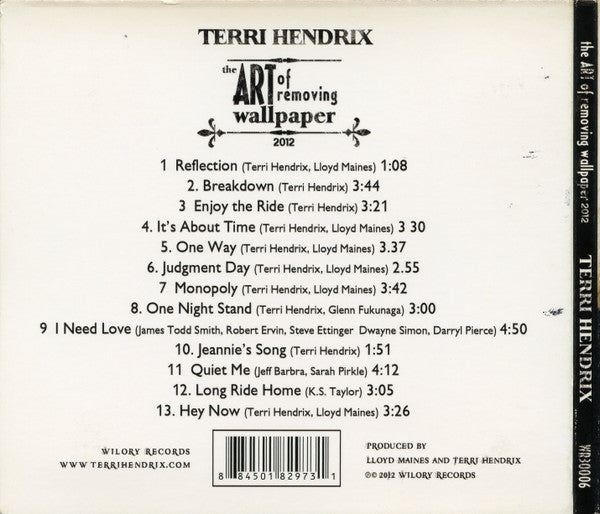 Terri Hendrix : The Art Of Removing Wall Paper 2012 (CD, Album)
