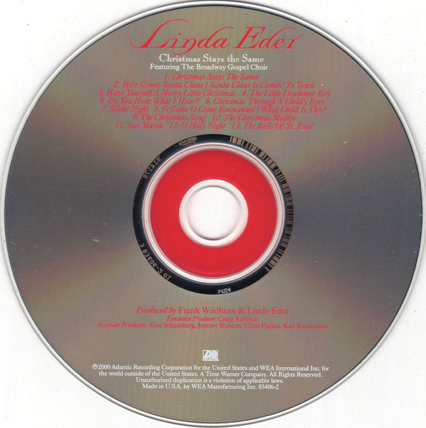 Linda Eder Featuring The Broadway Gospel Choir : Christmas Stays The Same (CD, Album)