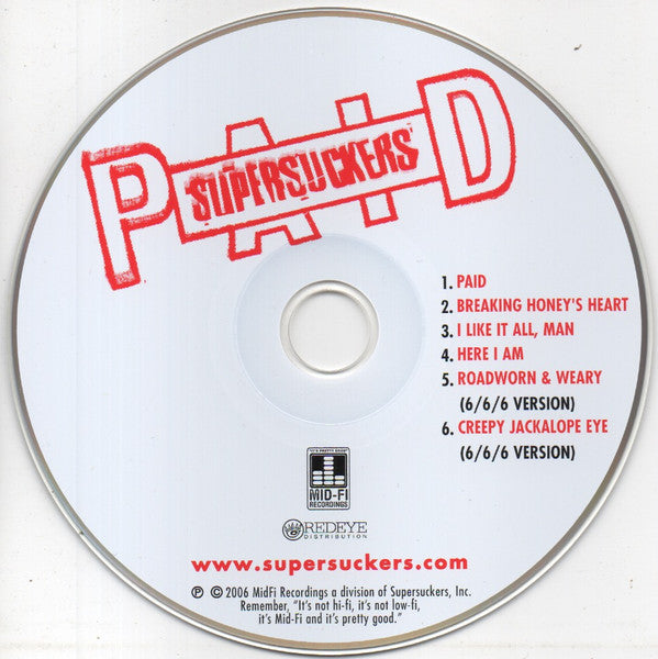 Supersuckers : Paid (CD, EP, Dig)