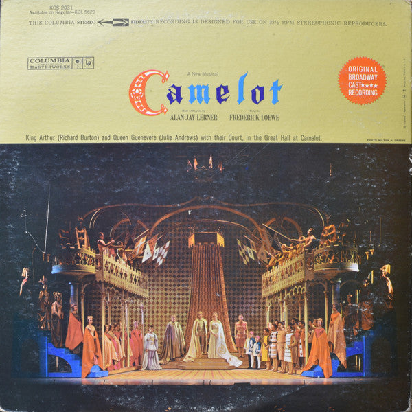 Richard Burton (2), Julie Andrews - Alan Jay Lerner, Frederick Loewe : Camelot (LP, Album, Gat)