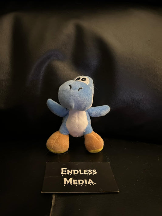 Nintendo Super Mario Bros Blue Yoshi Plush Keychain