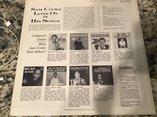 Sam Cooke : The Best Of Sam Cooke Volume 2 (LP, Comp, Hol)