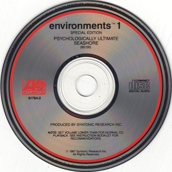 No Artist : Environments 1 (CD, Album, RE)