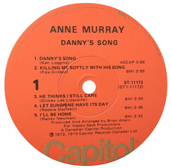 Anne Murray - Danny's Song (LP) (G+) - Endless Media