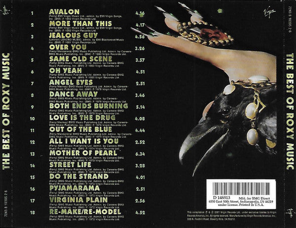 Roxy Music : The Best Of Roxy Music (CD, Comp, Club, BMG)