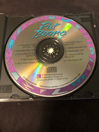 Pat Boone : Pat Boone (CD, Album)