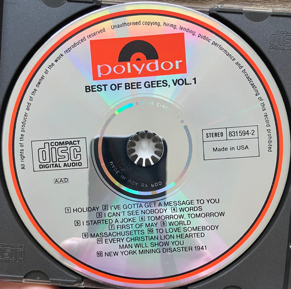 Bee Gees : Best Of Bee Gees, Vol. 1 (CD, Comp, RE)