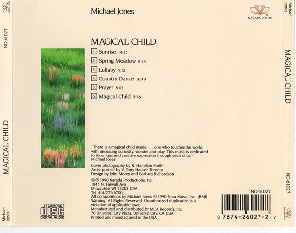 Michael Jones : Magical Child (CD, Album)