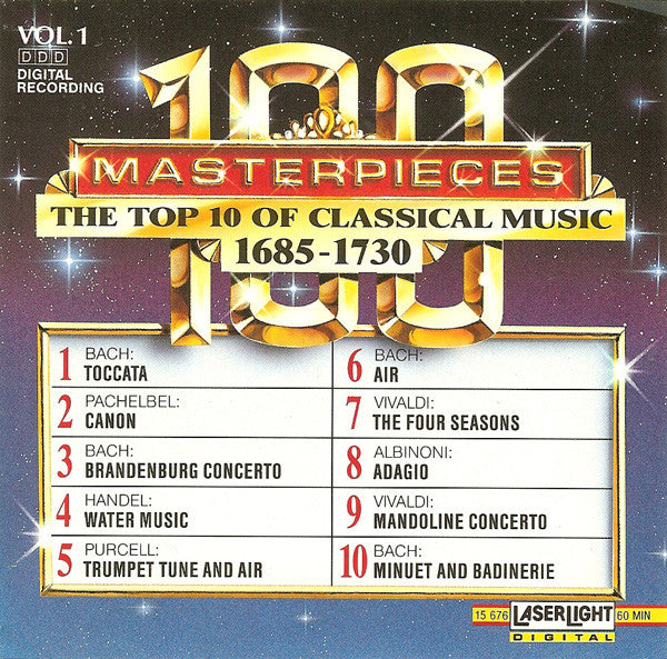 Various : The Top 100 Masterpieces Of Classical Music: 1685-1928 (10xCD, Comp)