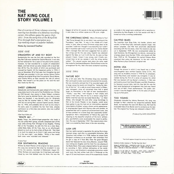 Nat King Cole : The Nat King Cole Story: Volume 1 (LP, Comp, RE)
