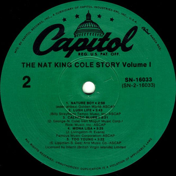Nat King Cole : The Nat King Cole Story: Volume 1 (LP, Comp, RE)