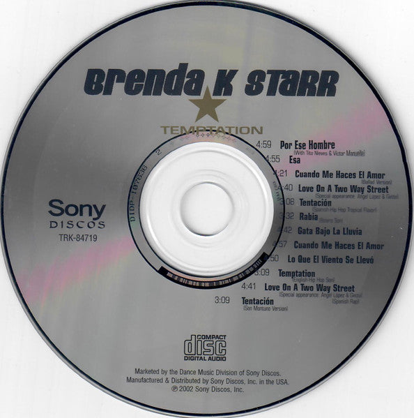 Brenda K. Starr : Temptation (CD, Album)