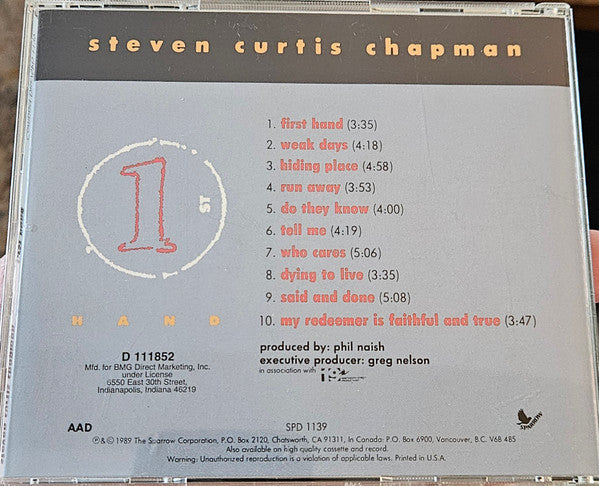Steven Curtis Chapman : First Hand (CD, Album, Club)