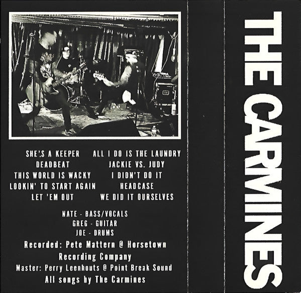 The Carmines : Work Harder, Not Smarter (Cass, Album, Bab)