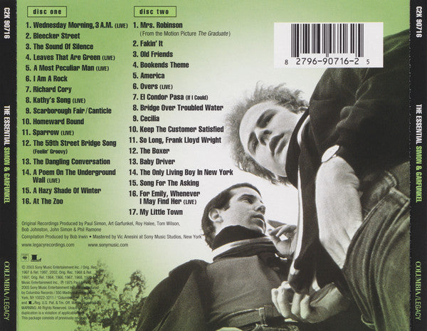 Simon & Garfunkel : The Essential Simon & Garfunkel (2xCD, Comp, DAD)