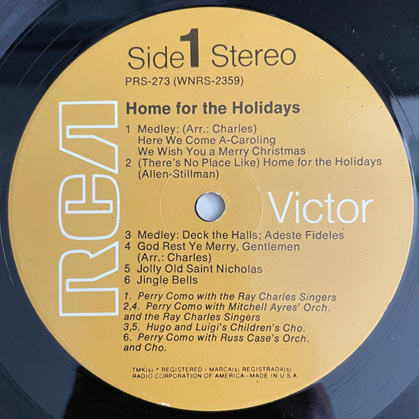 Perry Como : Home For The Holidays (LP, Album, S/Edition, Roc)