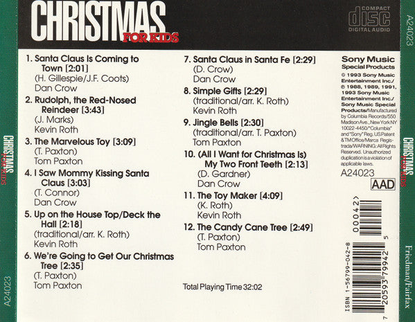 Various : Christmas For Kids (CD, Comp)