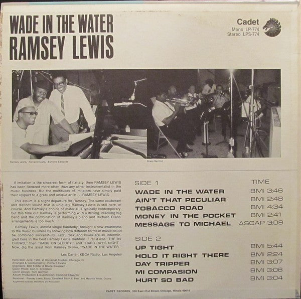 Ramsey Lewis : Wade In The Water (LP, Album, Ind)