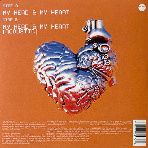 Ava Max : My Head & My Heart (7", Single, Ltd, Cle)