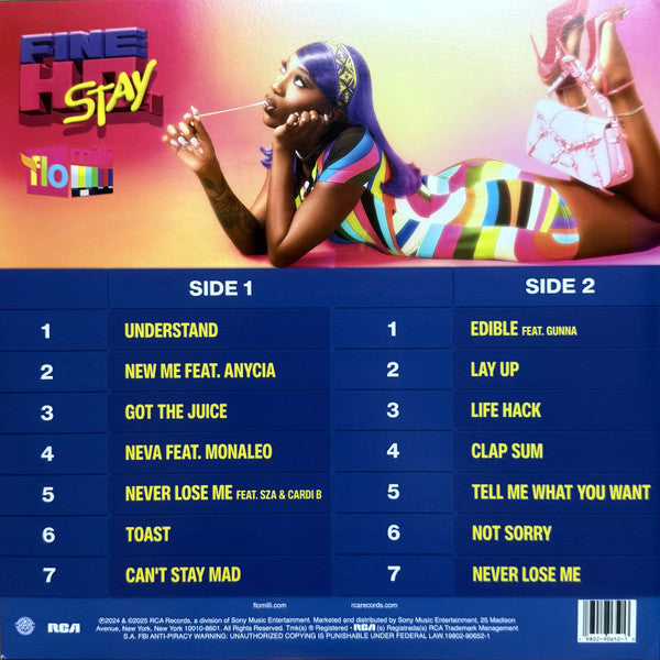 Flo Milli : Fine Ho, Stay (LP, Album, Ltd, Lav)
