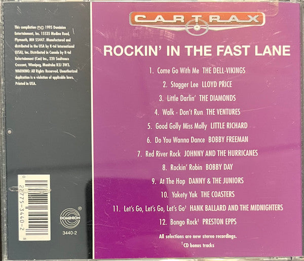 Various : Car Trax - Rockin' In The Fast Lane (CD, Comp)