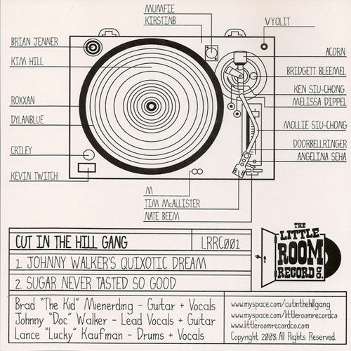 Cut In The Hill Gang : Johnny Walker's Quixotic Dream (7")