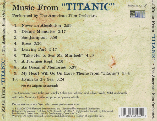 The American Film Orchestra : Music From Titanic (CD)