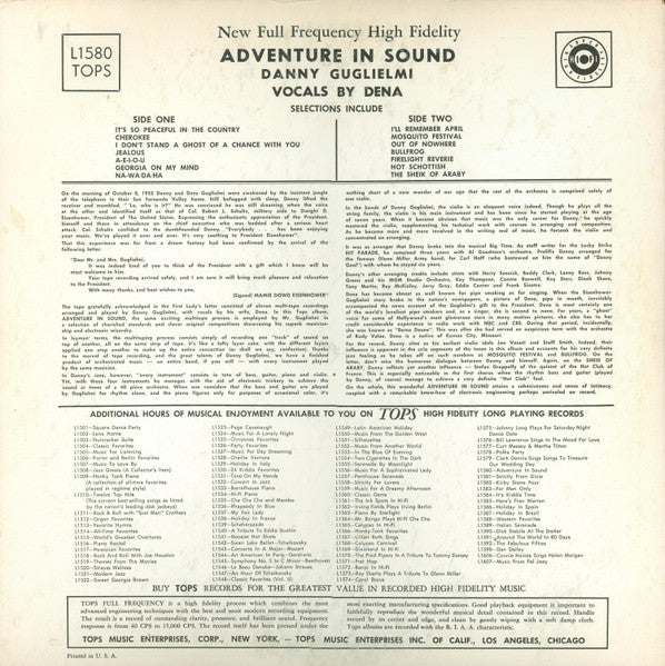 Danny Guglielmi : Adventure In Sound (LP, Album)