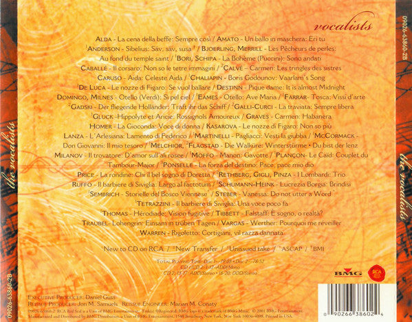 Various : RCA Red Seal Century (The Vocalists) (2xCD, Comp, Mono)