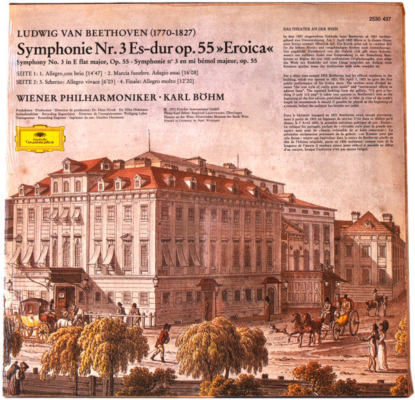 Ludwig van Beethoven - Wiener Philharmoniker, Karl Böhm : Symphonie Nr. 3 »Eroica« (LP, Album)