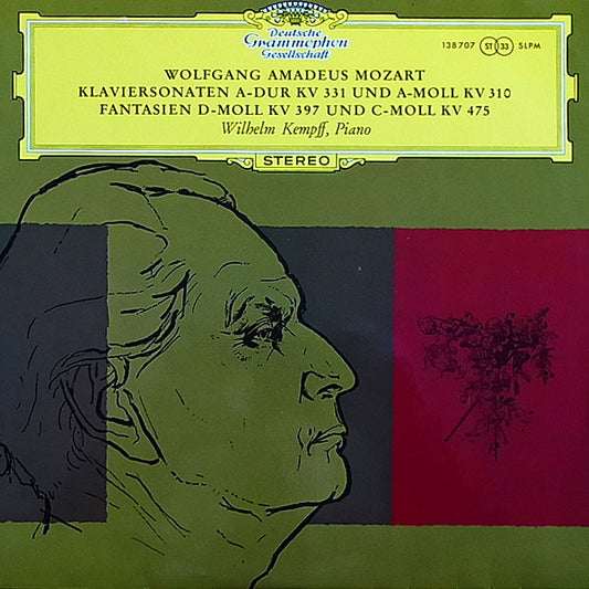 Wolfgang Amadeus Mozart - Wilhelm Kempff - Klaviersonaten A-Dur KV 331 / Und A-Moll KV 310 / Fantasien D-Moll KV 397 / Und C-Moll KV 475 (LP) (VG+) - Endless Media