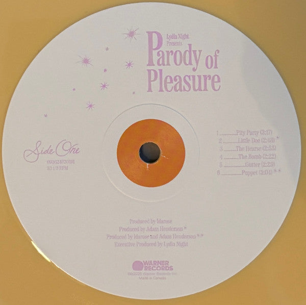 Lydia Night : Parody Of Pleasure (LP, Album, Ltd, Cus)