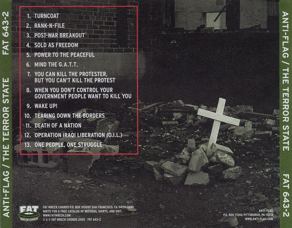 Anti-Flag : The Terror State (CD, Album)