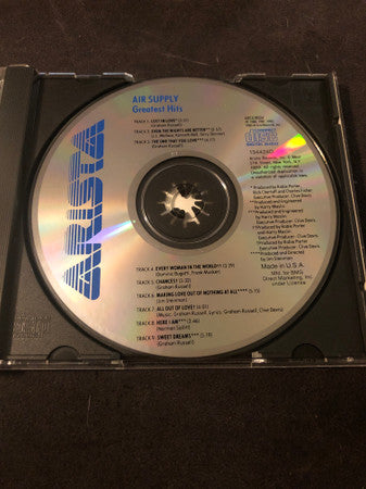 Air Supply : Greatest Hits (CD, Comp, Club, RE)