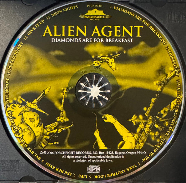 Alien Agent : Diamonds Are For Breakfast (CD)