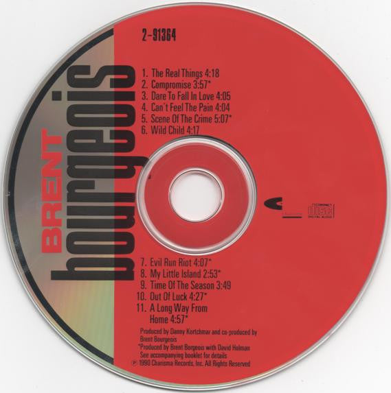Brent Bourgeois : Brent Bourgeois (CD, Album)